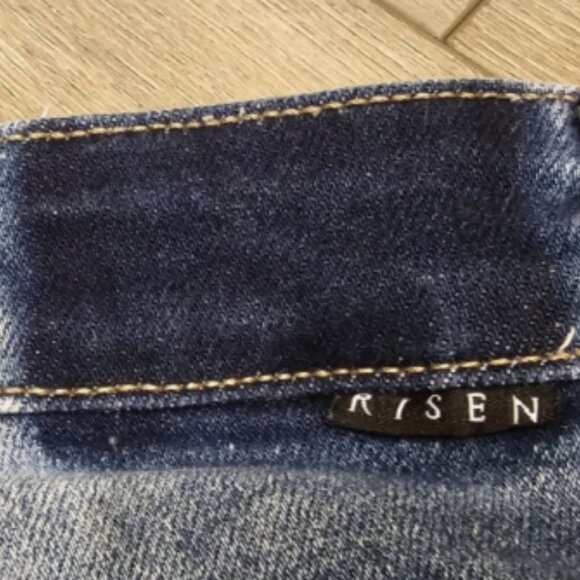 Freckled Poppy x Risen Bootcut Jeans- Women's 11/30 Patch Pocket Stretch Boho - Picture 13 of 13